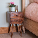 Hamade Bedside Table, Small - Chestnut