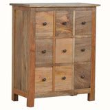 Hartley 9 Drawer Cabinet, Mini - Natural