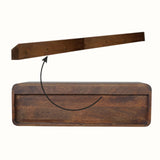 Hamade Open Wall-Mounted Console Table - Chestnut
