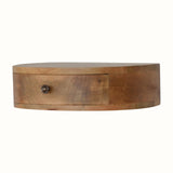 Lauro Wall Mounted Bedside Table - Natural