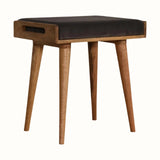 Keene Bench - Stone Grey Velvet/Natural
