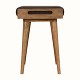 Keene Bench - Stone Grey Velvet/Natural