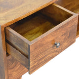 Fogel Open TV Stand - Chestnut