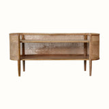 Seeley Cane Shelving Unit - Natural
