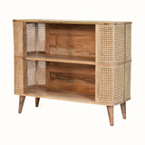 Seeley Open Cabinet, 2 Shelves - Natural