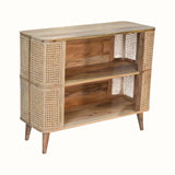 Seeley Open Cabinet, 2 Shelves - Natural