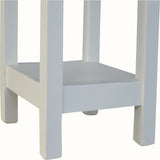 Marlow Narrow Side Table - Chestnut/White
