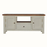 Marlow TV Stand - Chestnut/White