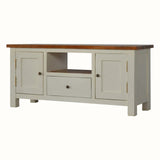 Marlow TV Stand - Chestnut/White
