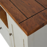 Marlow TV Stand - Chestnut/White