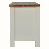 Marlow TV Stand - Chestnut/White
