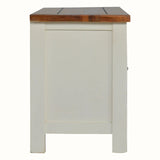 Marlow TV Stand - Chestnut/White