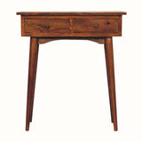 Nilson 2 Drawer Console Table, Small - Chestnut