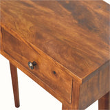 Nilson 2 Drawer Console Table, Small - Chestnut