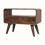 Hamade Open TV Stand, Small - Grey Wash
