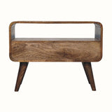 Hamade Open TV Stand, Small - Grey Wash