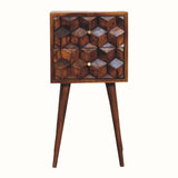 Felix Bedside Table, Small - Chestnut