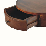 Lauro Wall Mounted Bedside Table, Small - Chestnut