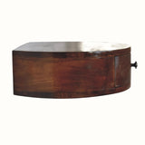 Lauro Wall Mounted Bedside Table, Small - Chestnut