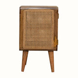 Seeley Cane Bedside Cabinet - Natural