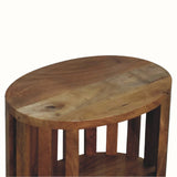 Kimber 1 Shelf Bedside Table - Natural