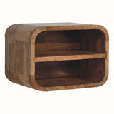 Leckie Wall-Mounted Bedside Table, Small - Natural