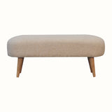 Boren Cream Boucle Bench