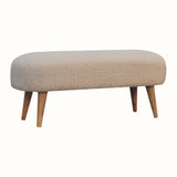 Boren Cream Boucle Bench