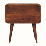 Hamade Bedside Table, Large - Chestnut