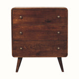 Hamade Chest of 3 Drawers, Medium - California Walnut