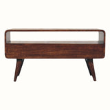 Hamade Open TV Stand, Medium - California Walnut