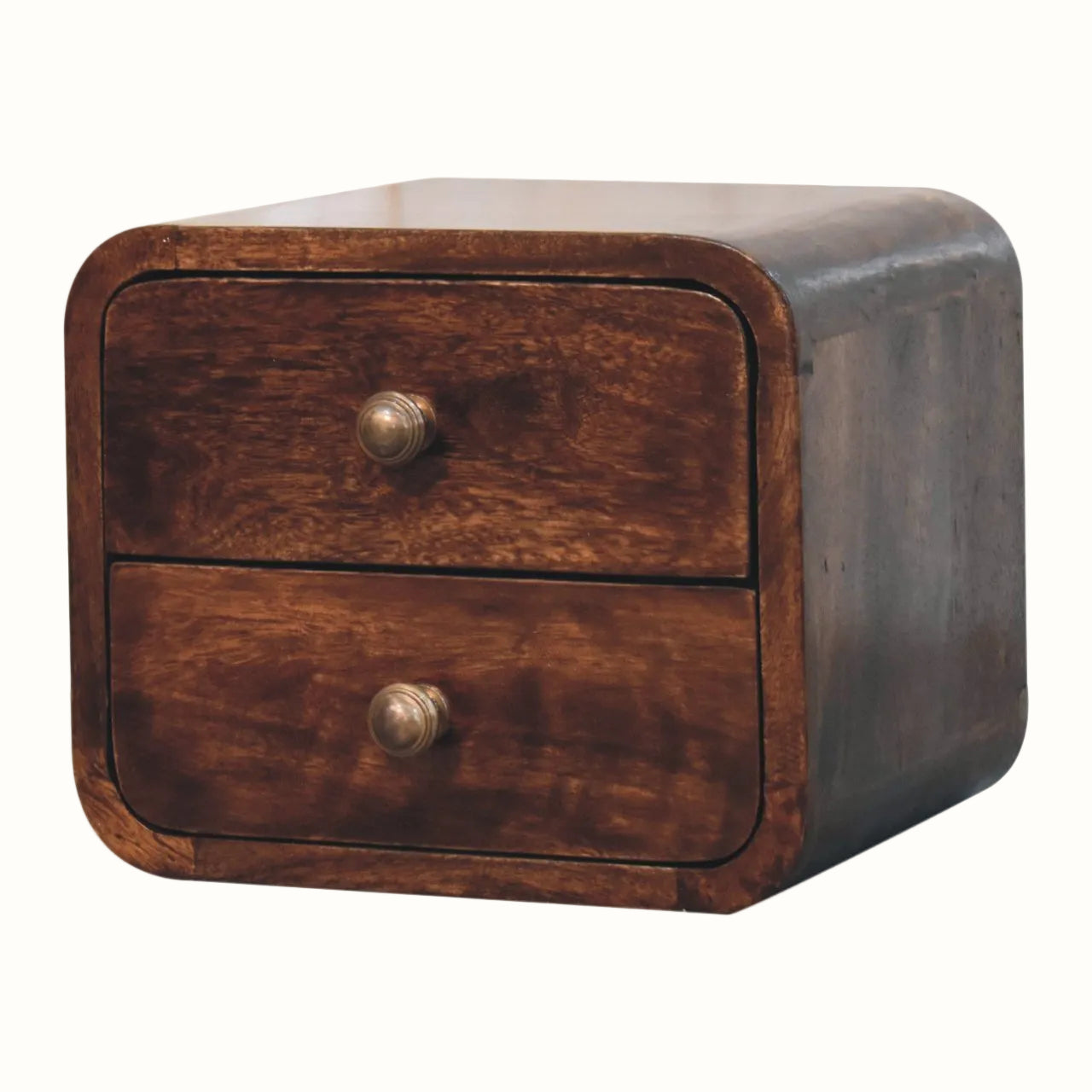 Hamade Wall Mounted Bedside Table, Small - Honey Caramel