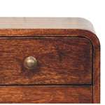 Hamade Wall Mounted Bedside Table, Small - Honey Caramel