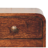 Hamade Wall Mounted Bedside Table, Small - Honey Caramel