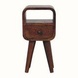 Hamade Open Bedside Table, Mini - Chestnut