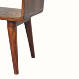 Hamade Bedside Table with Open Shelf, Medium - Chestnut