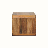 Hamade Open Wall-Mounted Bedside Table, Large - Natural