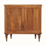 Astrid Ribbed 3 Drawer Chest, Medium - Amber Oak