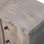 Emile 3 Drawer Bedside Table, Medium - Acid Wash