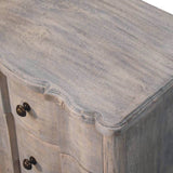 Emile 3 Drawer Bedside Table, Medium - Acid Wash
