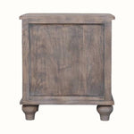 Emile 3 Drawer Bedside Table, Medium - Acid Wash