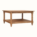 Arlen Spindle Coffee Table, Medium - Golden Teak