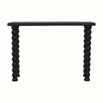 Arlen Spindle Console Table, Medium - Carbon Ash