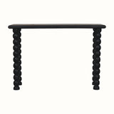 Arlen Spindle Console Table, Medium - Carbon Ash