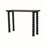 Arlen Spindle Console Table, Medium - Carbon Ash