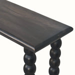 Arlen Spindle Console Table, Medium - Carbon Ash