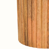 Aurora Marble Side Table, Small - Golden Teak