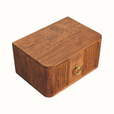 Vila Wall-Mounted Bedside Table, Small - Tiger Oak