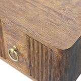 Vila Wall-Mounted Bedside Table, Small - Tiger Oak