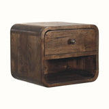 Hamade Open Wall Mounted Bedside Table, Small - Classic Grey